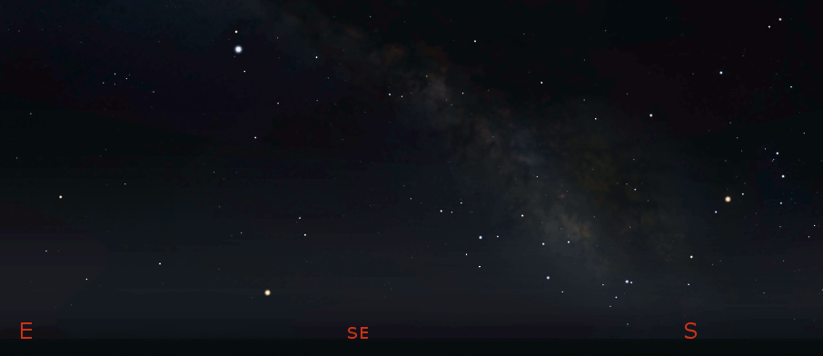 Saturn Finder animation for 11:30 pm