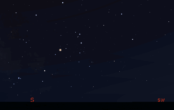 Scorpius animated finder with claw stars for around 11 PM in mid-July.