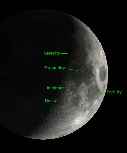 The Moon tonight with the Jade Rabbit