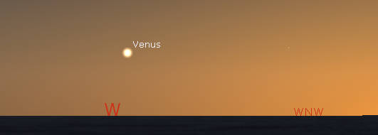 Venus in evening twilight