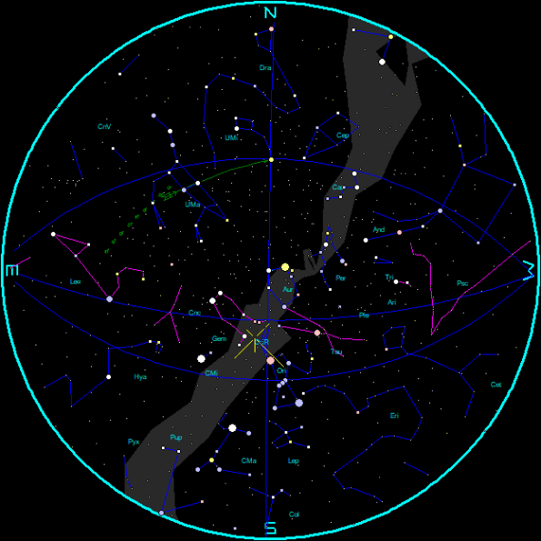 Star Chart October Mornings