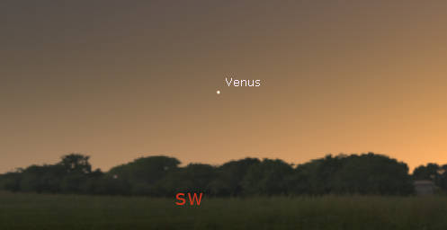 Venus in evening twilight