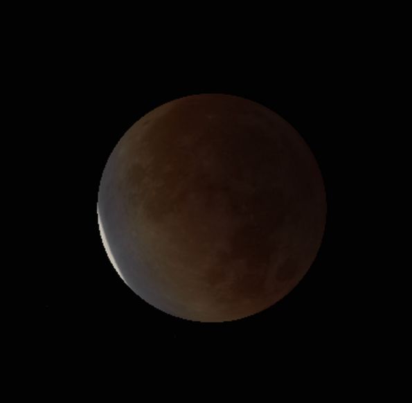 Mid-eclipse Lunar Eclipse 4:05 am EST, 11/19/2021