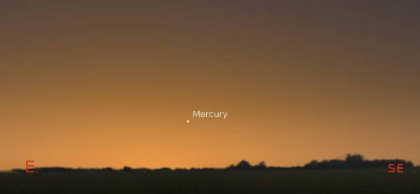 Mercury in morning twilight