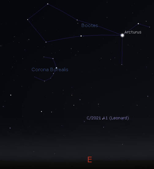 Comet Leonard 6 am 12-10-21