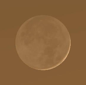 Binocular view of a 1 day old Moon