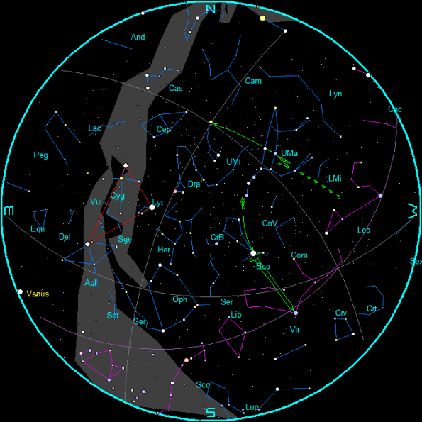 March Morning Star Chart