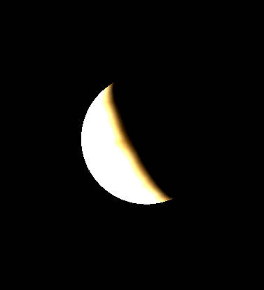 Venus through a telescope