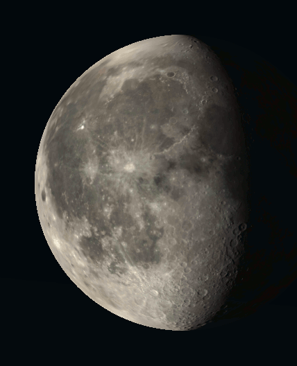 Annotated Binocular Moon