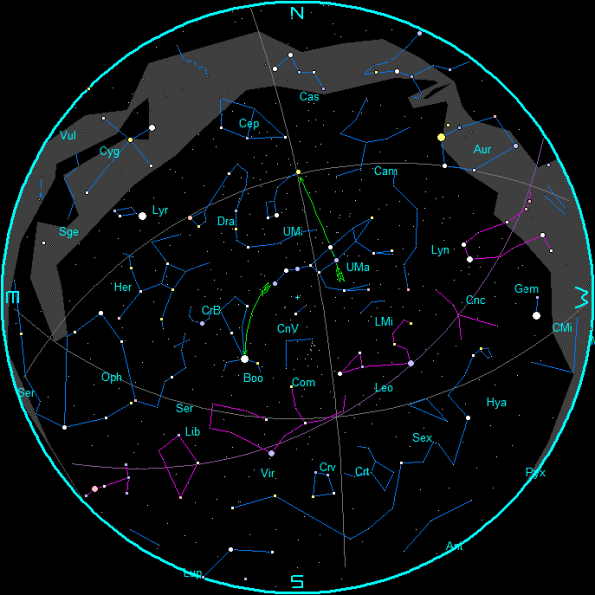 May 2022 Evening Star Chart