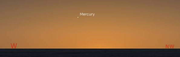 Mercury in the evening