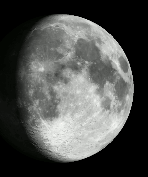 Annotated Binocular Moon