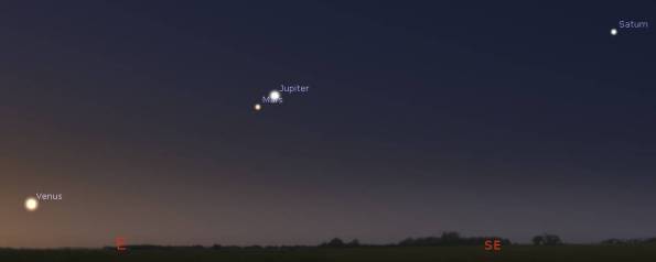 Morning planets at 5 am