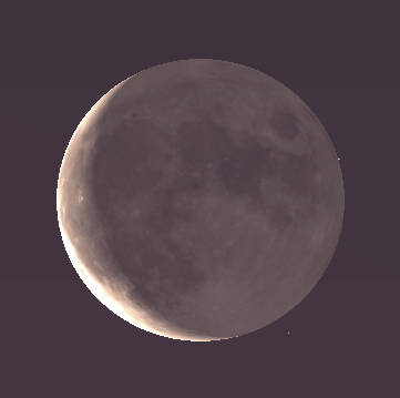 Waning crescent moon