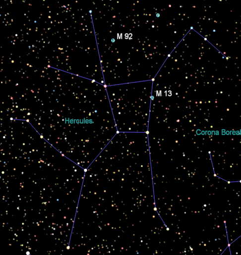 Hercules globular star cluster finder