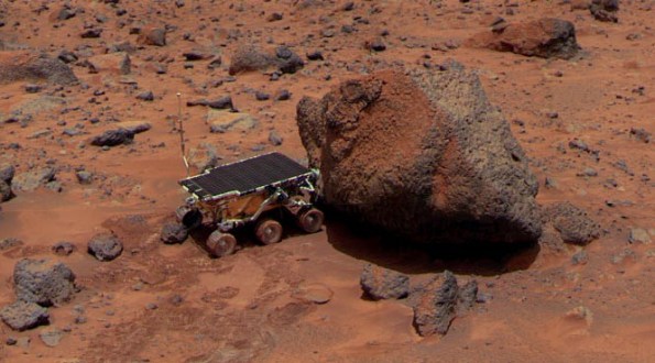Sojourner rover investigates Yogi
