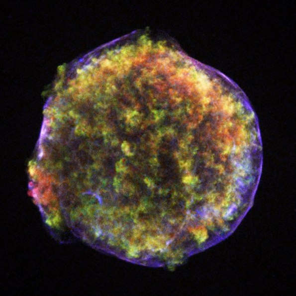 Tycho's Supernova remnant seen in x-rays