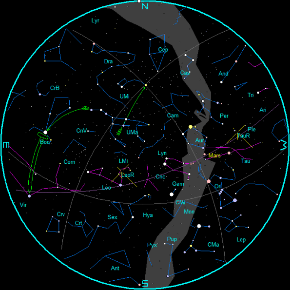 Star Chart November Morning