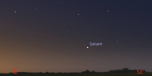 Saturn in the morning