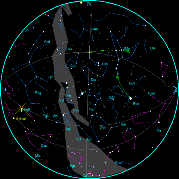 Star Chart May Morning