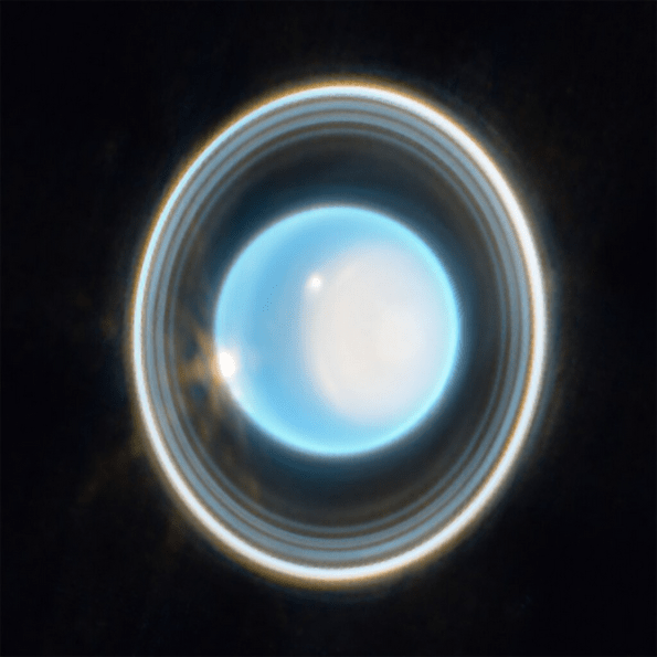 Uranus and rings from the JWST