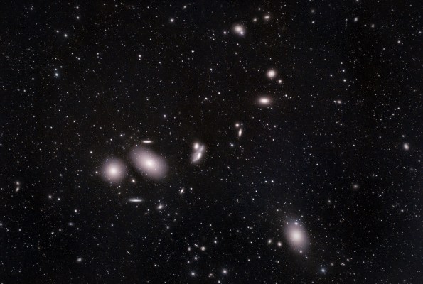 Markarian's Chain part of the Virgo Cluster of galaxies.