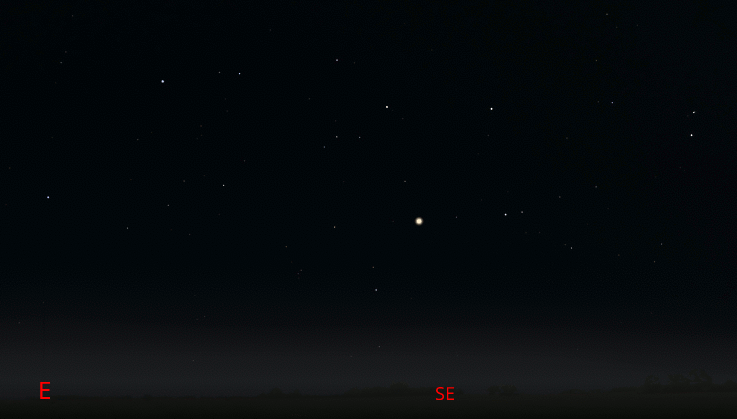 Saturn, at 10 pm tonight