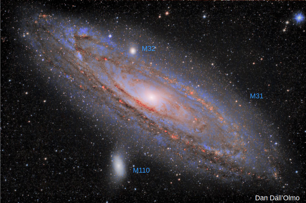 The Great Andromeda Galaxy, and companions
