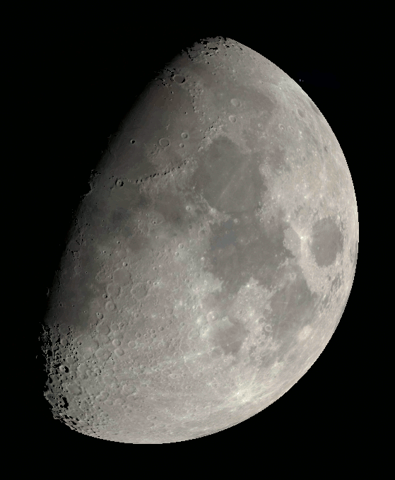 Annotated Moon map for tonight