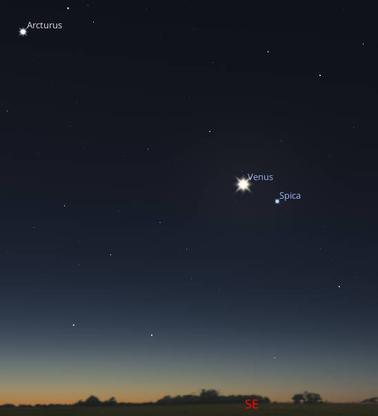 Venus in morning twilight
