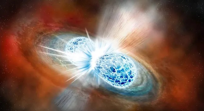 A kilonova is the result of two neutron stars colliding