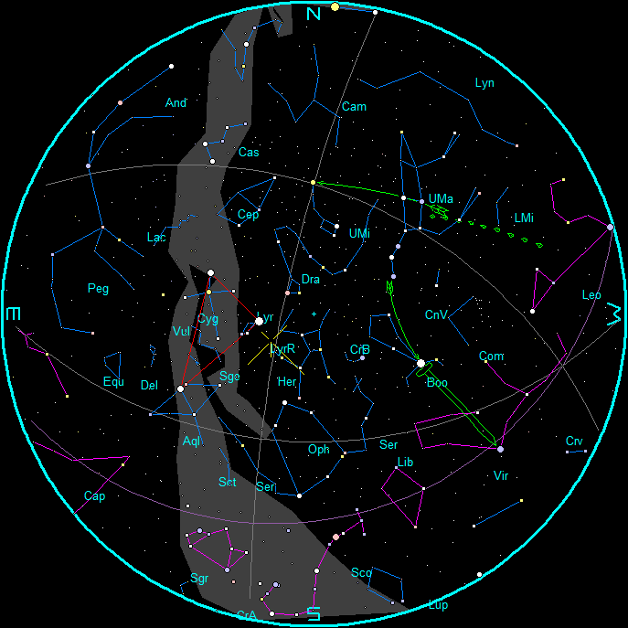 April Morning Star Chart