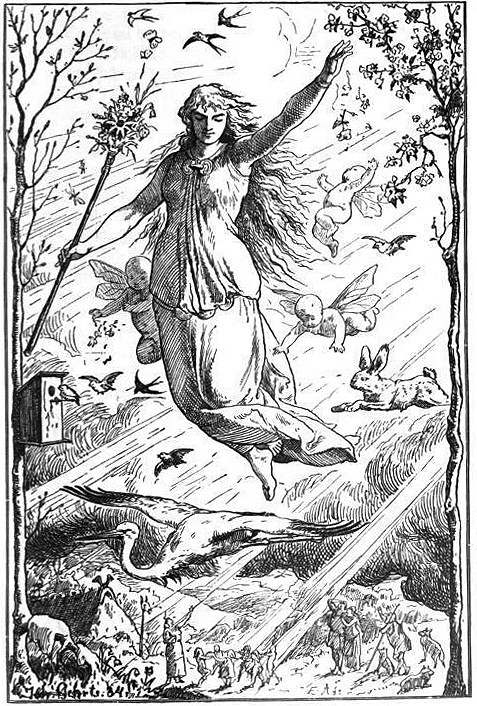 Ostara (Oestre) by Johannes Gehrts  (1855–1921)