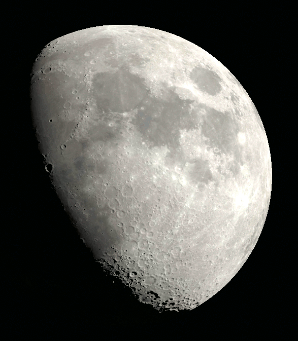 The Moon is a might be seen in binoculars