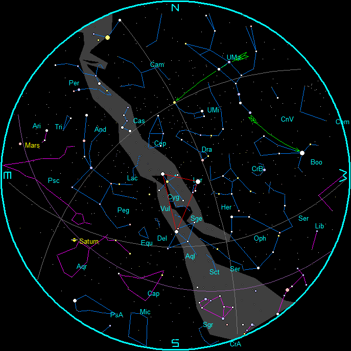 Star Chart for June mornings, 2024 (4 am EDT, June 15, 2024)