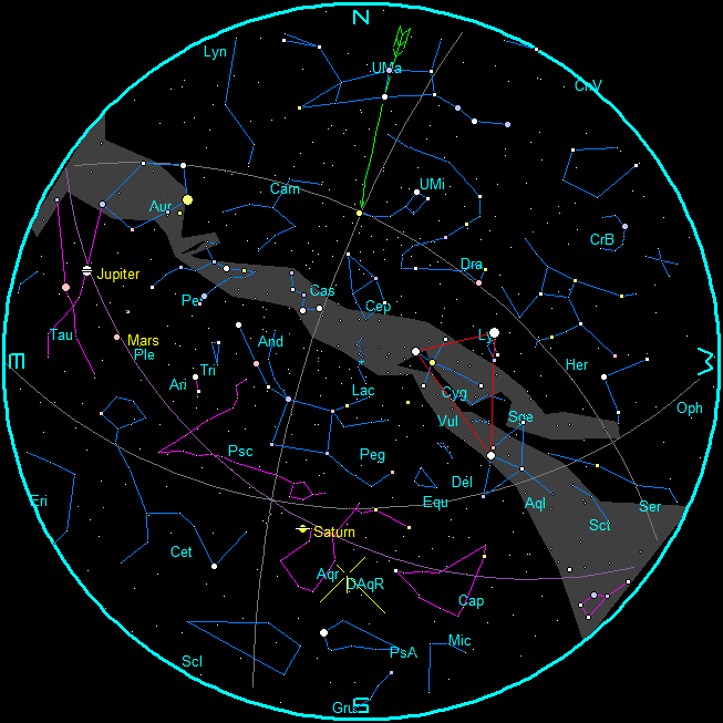 Star Chart for July mornings, 2024 