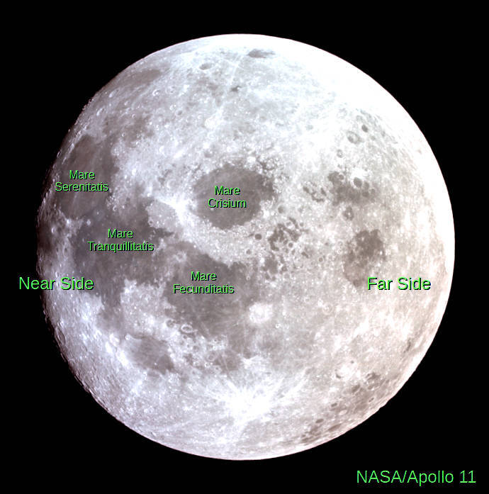 Mare Crisium from the side of the Moon taken by the Apollo 11 crew
