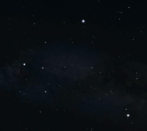 Within the Summer Triangle we see Cygnus swan, first as the Northern Cross then as the lines of Cygnus the swan, then the figure of the swan that comes with Stellarium then finally my poor rendition of Ajijaak the crane.