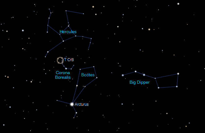 A Finder chart for the expected nova