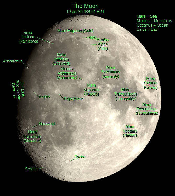 This is the appearance of the Moon for International Observe the Moon Night.