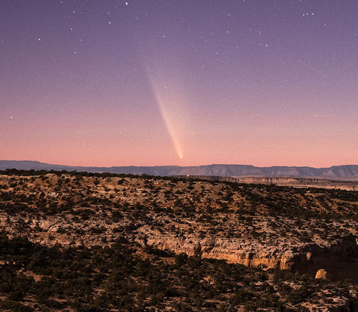 Comet Tsuchinshan-ATLAS photographed in Utah, Saturday night the 12th of October 2024 by Brad Goldpaint