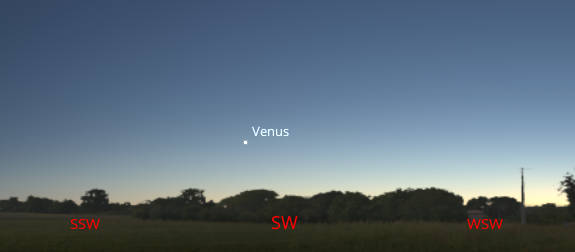 Venus in evening twilight