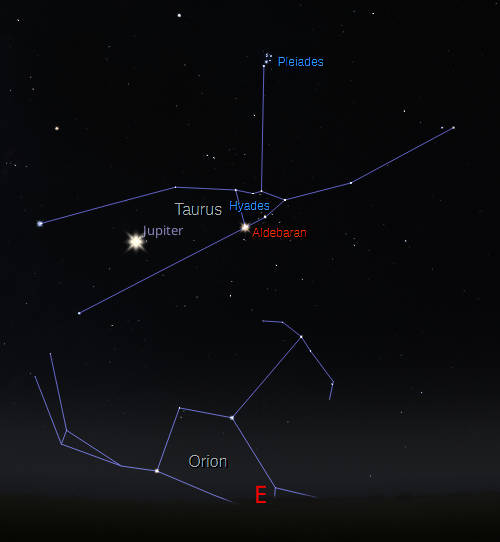 Finding Taurus the bull tonight, November 25 2024, is easy