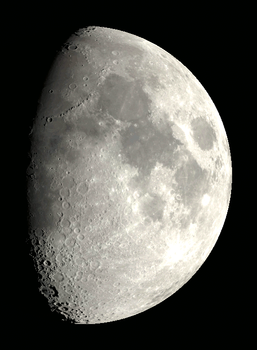 The Moon tonight, February 6, 2025, as it might appear in a small telescope