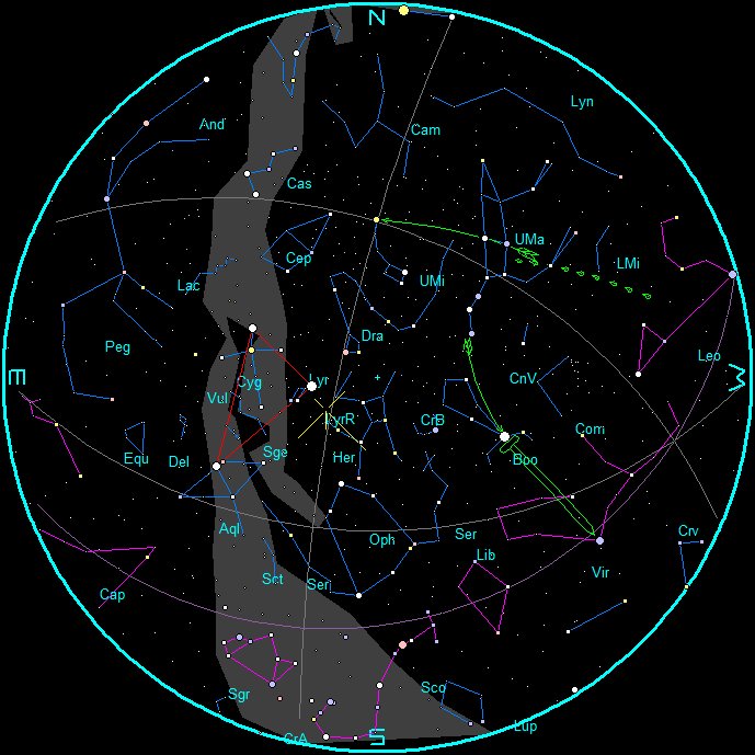 Star Chart for April mornings, 2025(5 a.m. EDT, April 16, 2025)