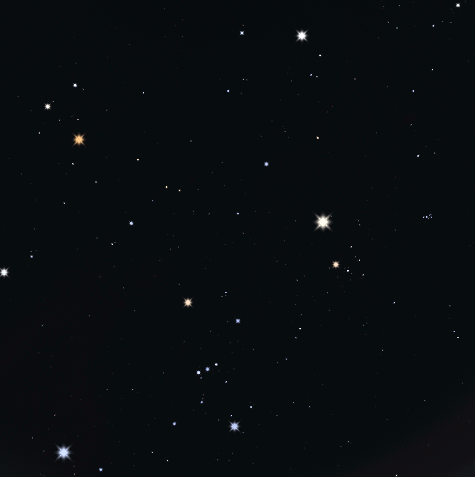 Jupiter, and Mars seen high in the South and southwest at 9:00 PM tonight