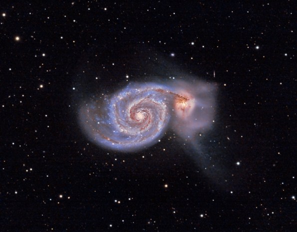 M51, the Whirlpool Galaxy by Daniel Dall'Olmo