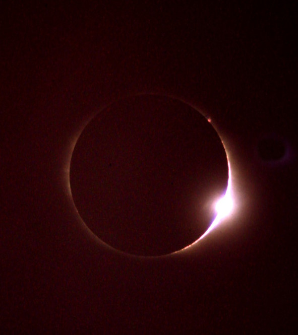 This photograph of the diamond ring at the end of totality is my favorite.