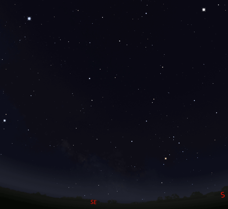 Ophiuchus finder chart in three frames