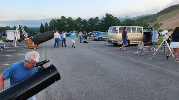 Setting up for the star party